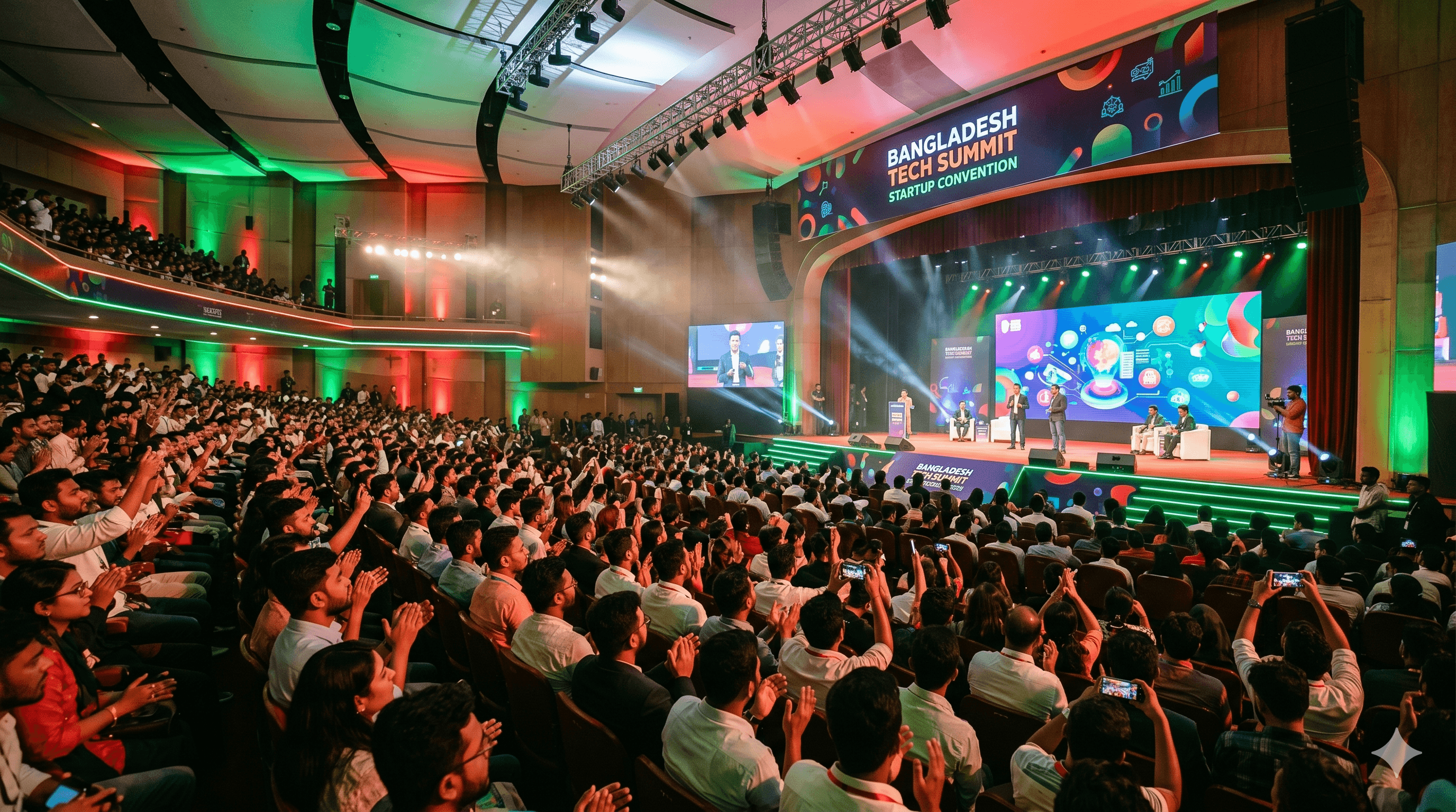 Technology and digital progress representing Bangladesh's national initiative