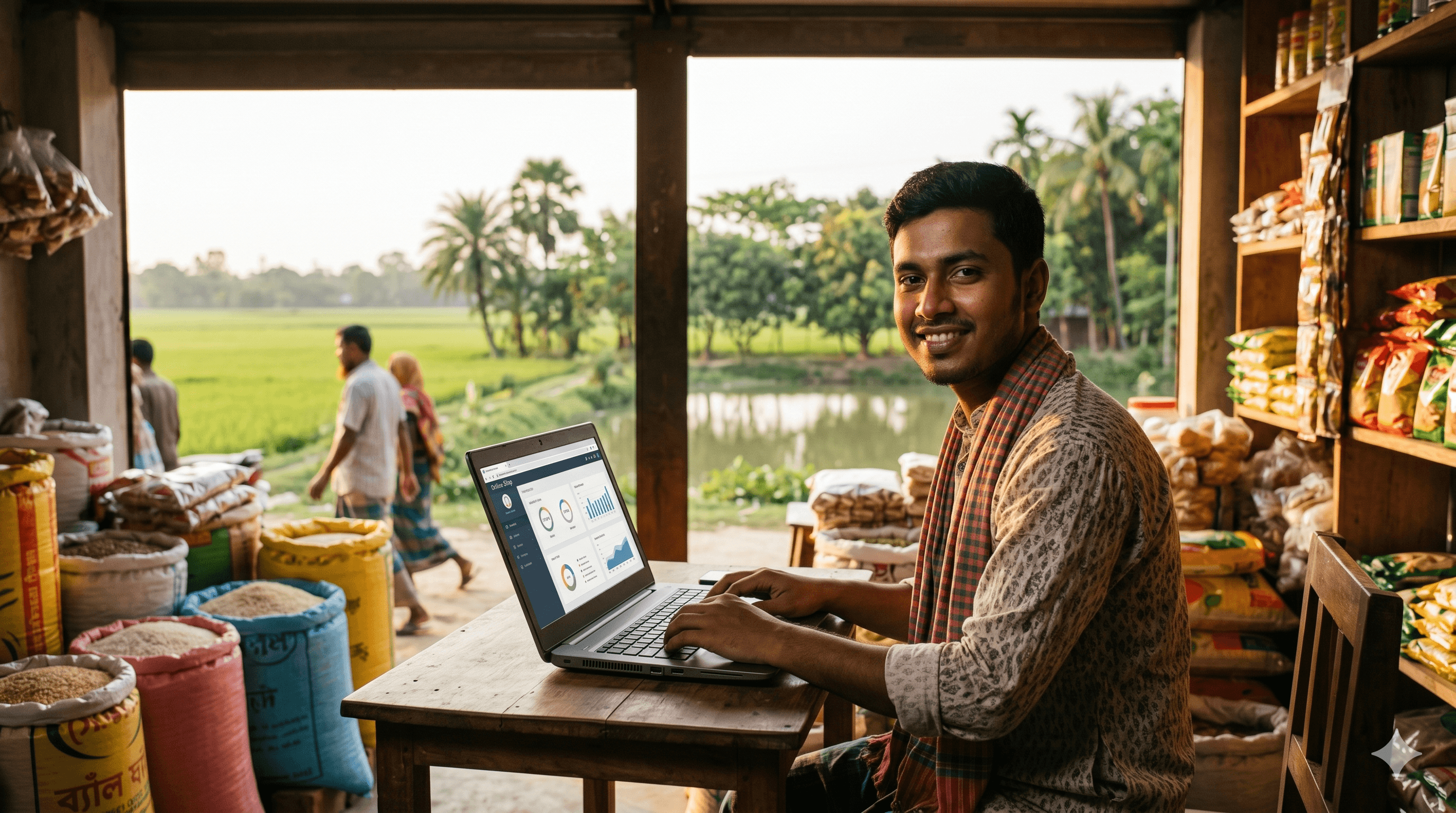 Digital entrepreneur using mobile technology